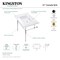 Fauceture KVPB31227W8MB Edwardian 31" Console Sink Set, White/Matte Black KVPB31227W8MB - alternate 2